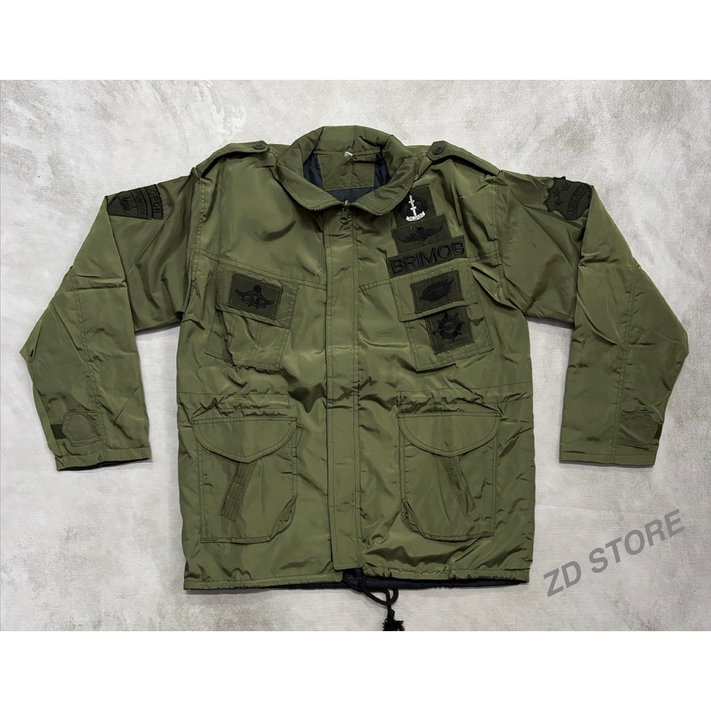 Jaket TACTICAL HIJAU BRIMOB/Jaket BRIMOB HIJAU TEBAL