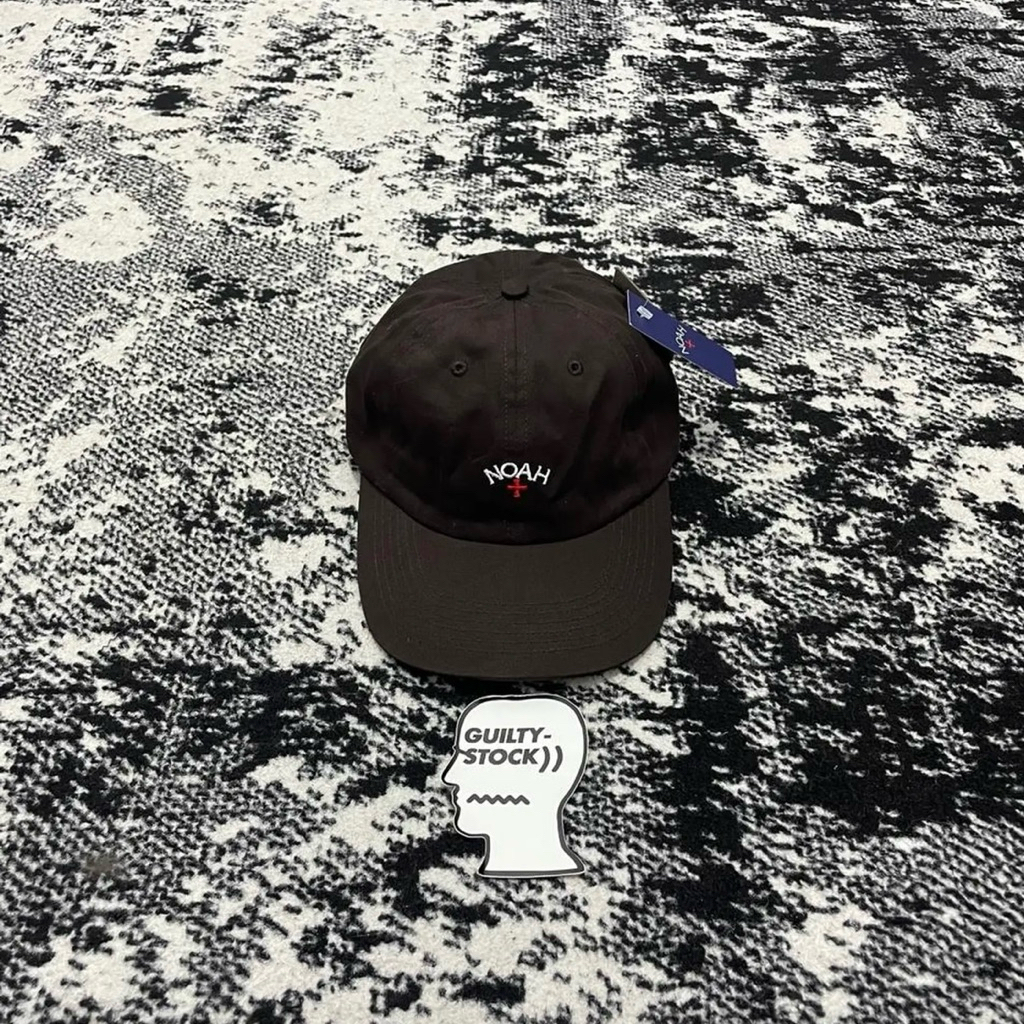 NOAH CORE LOGO 6 PANEL HAT BROWN