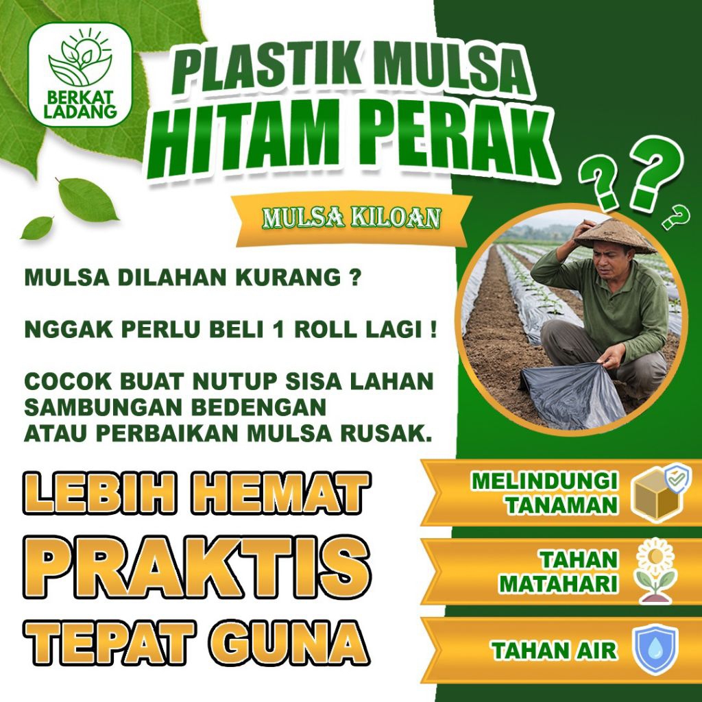 Plastik Mulsa Kiloan Mikron 0.35