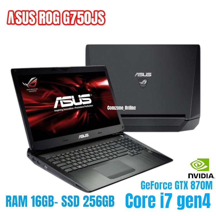 Laptop Gaming Asus ROG G750JS i7-4700HQ Ram 16GB Nvidia GeForce GTX 870M SSD 256GB