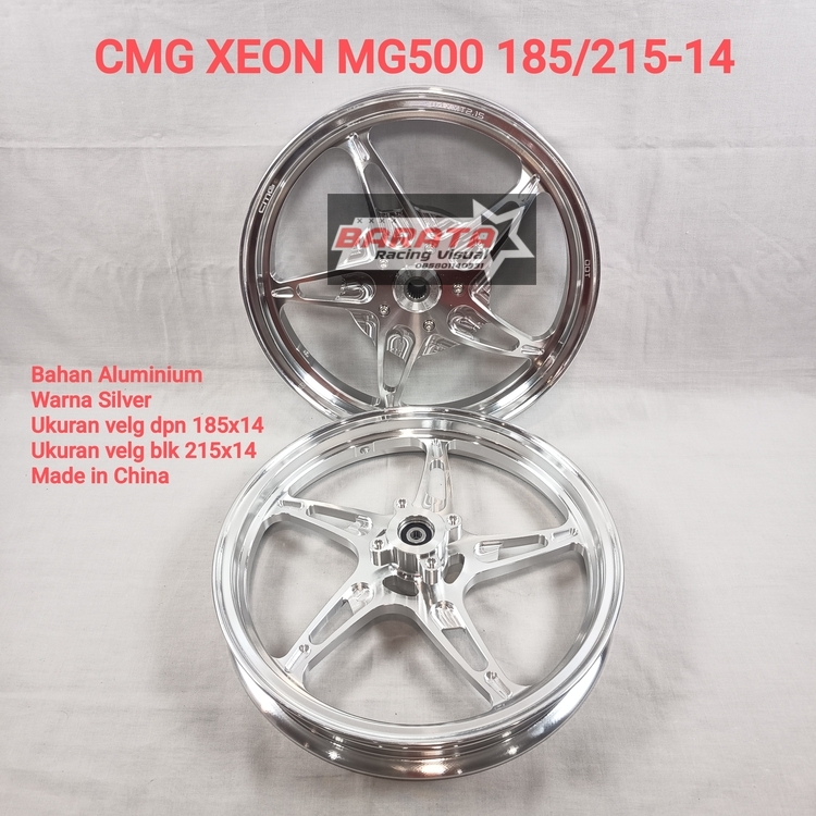 VELG CMG MOTOR XEON MG500 185/215 RING 14 SILVER