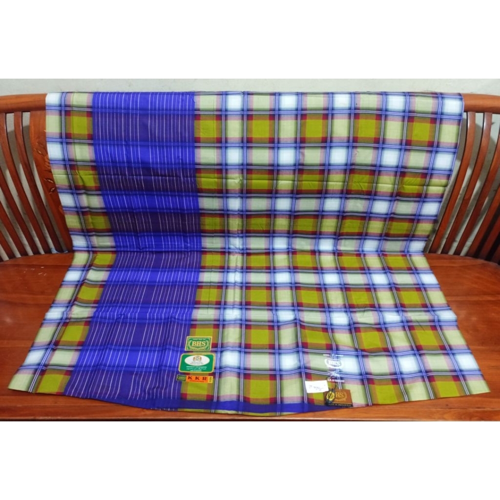 sarung BHS Full Sutra 140 motif kotak jadul