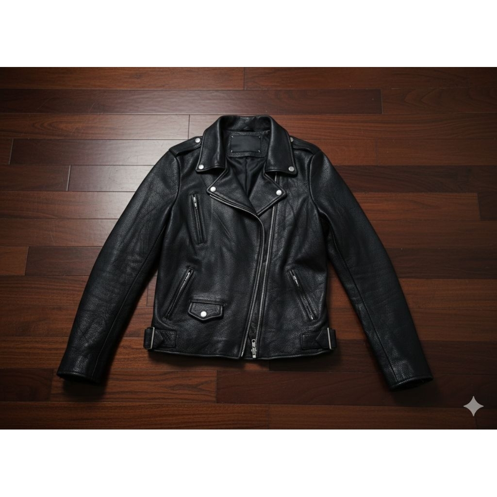 Jaket viva studio kulit sapi tebal lembut size L