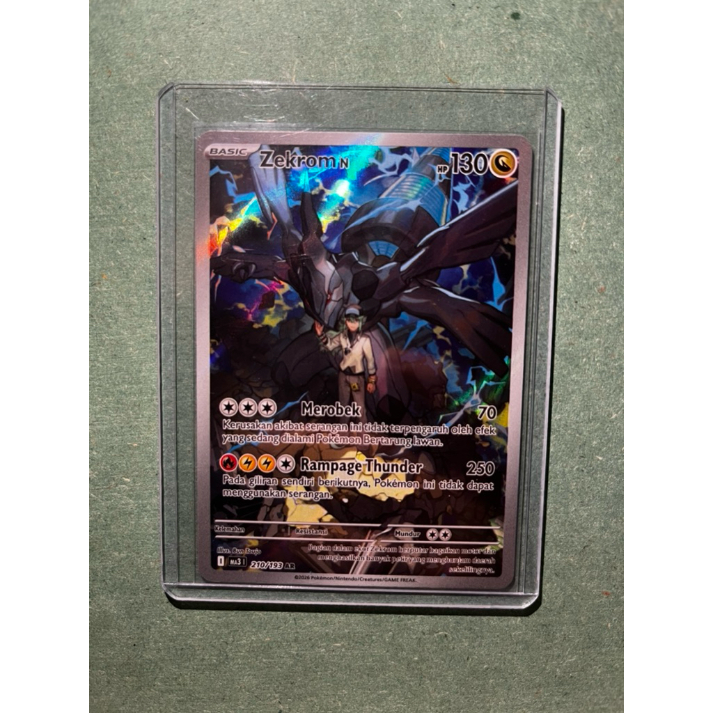 Pokemon Card Zekrom N AR 210/193 Bahasa Indonesia