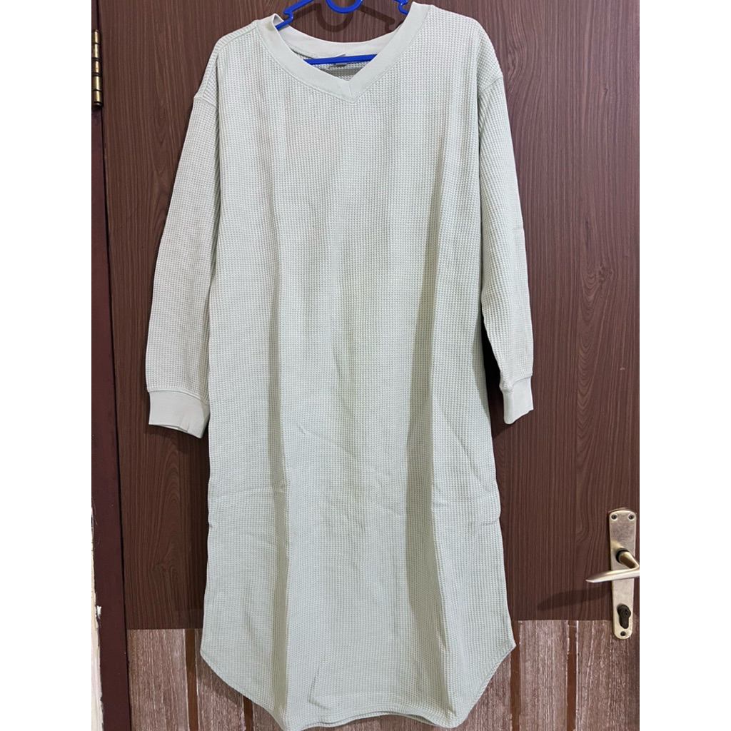 Knit dress waffle Uniqlo