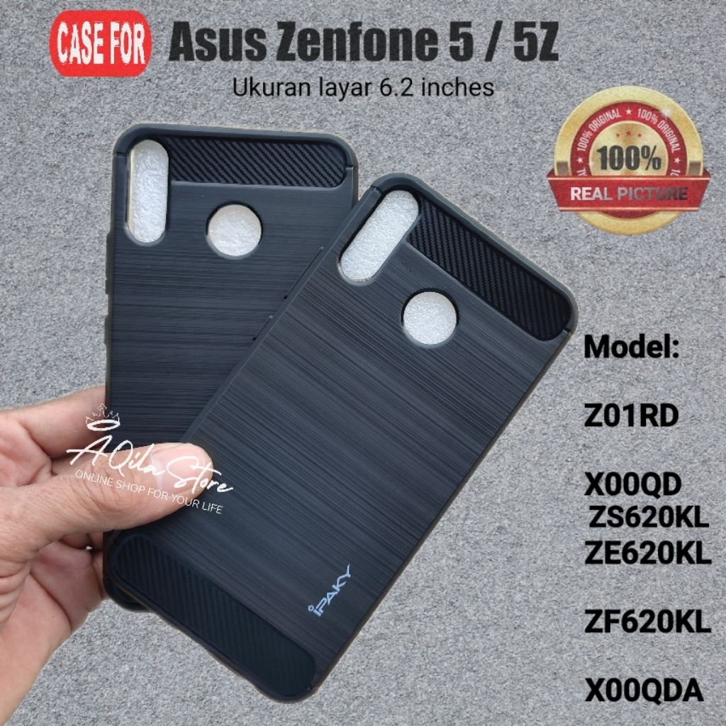 Case Slim Fit Asus Zenfone 5 / 5z ( Model: Z01RD, X00QD, ZS620KL,  ZE620KL, ZF620KL, X00QDA ) Softca