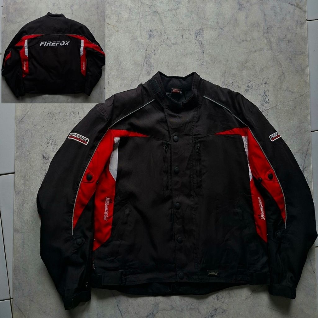 Racing Jaket Vintage by POLO "FIREFOX" (BlackRed)