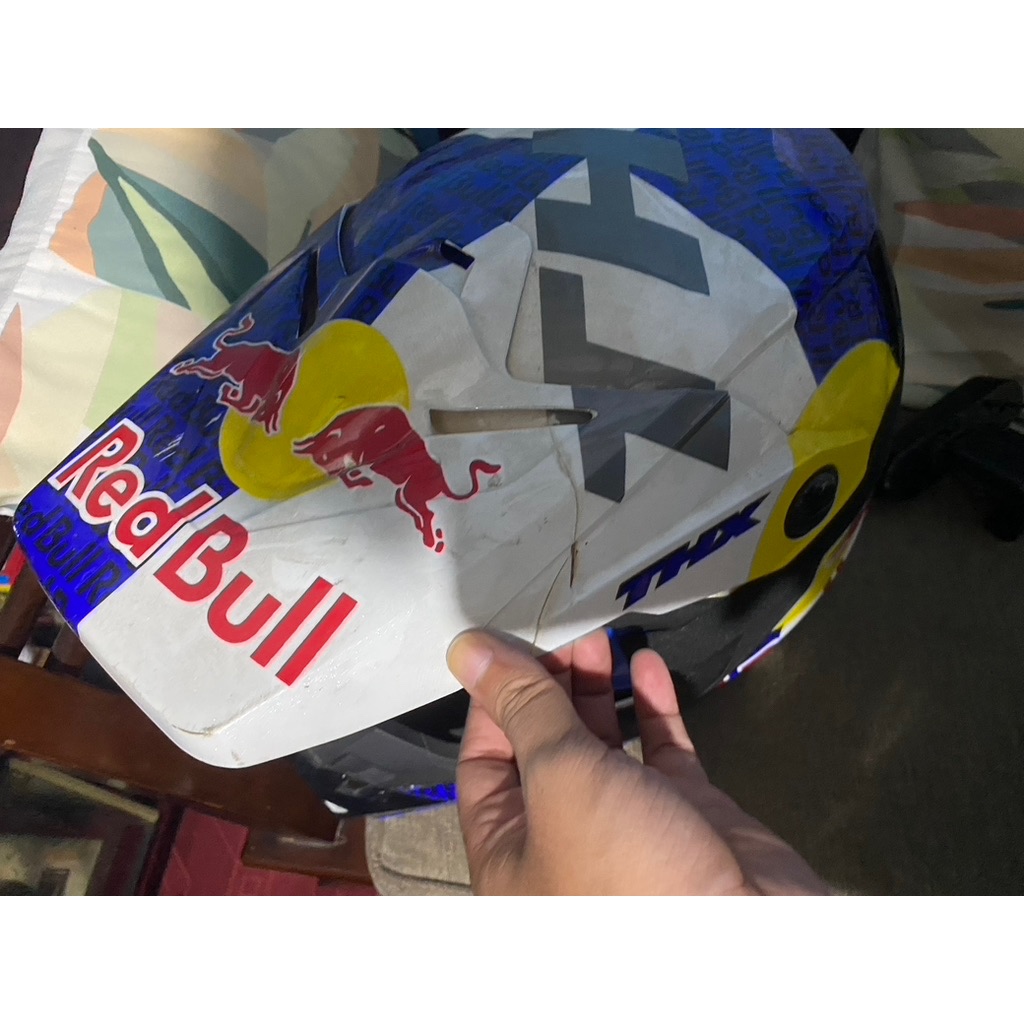 helm thx cross redbull (tanpa kaca mata)