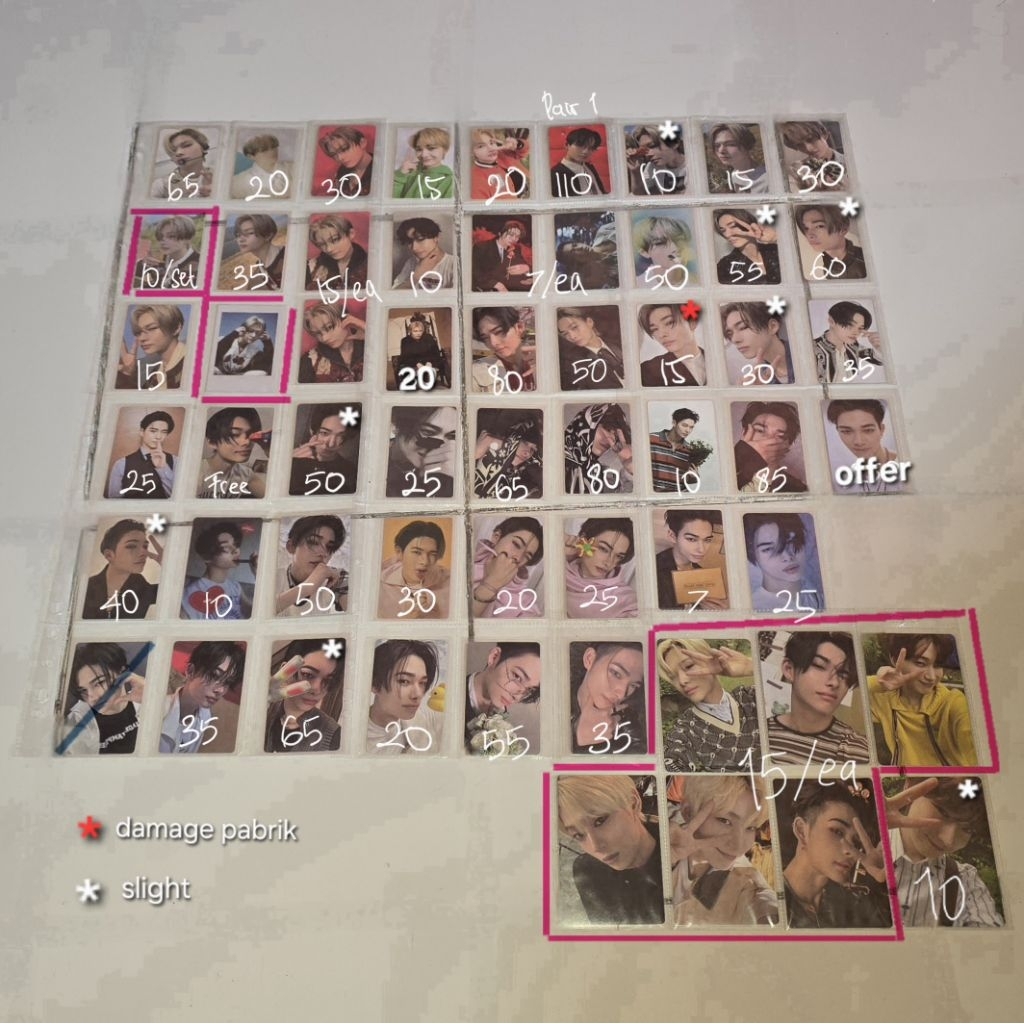 [READY] PC AAB OFFICIAL ENHYPEN, SUNOO, NI-KI WTL BKK NI-KI SENSEI YZY DAYDREAM MEMORABILLIA MCP CAR