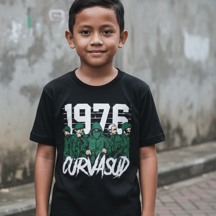Kaos Anak Laki Laki 1976 Curvasud Sleman Bcs x Pss