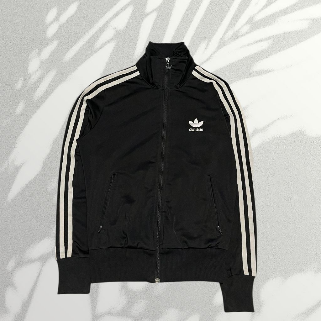 TRACKTOP ADIDAS BIG LOGO BLACK WHITE