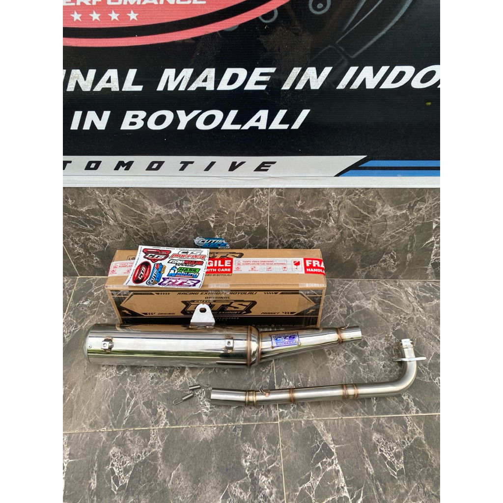 KNALPOT STANDAR RACING VEGA JUPITER 5TP ORIGINAL CTS MUFFLER