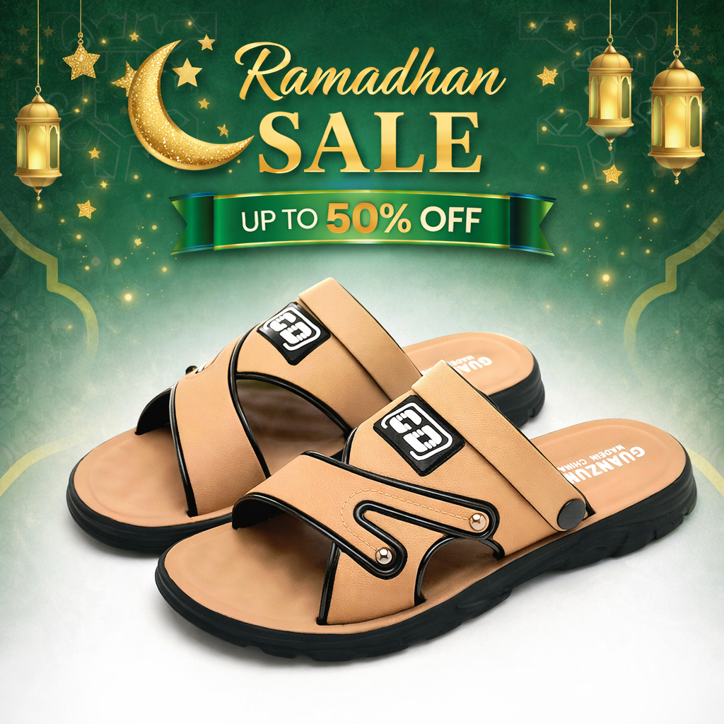 sandal pria kulit import GO