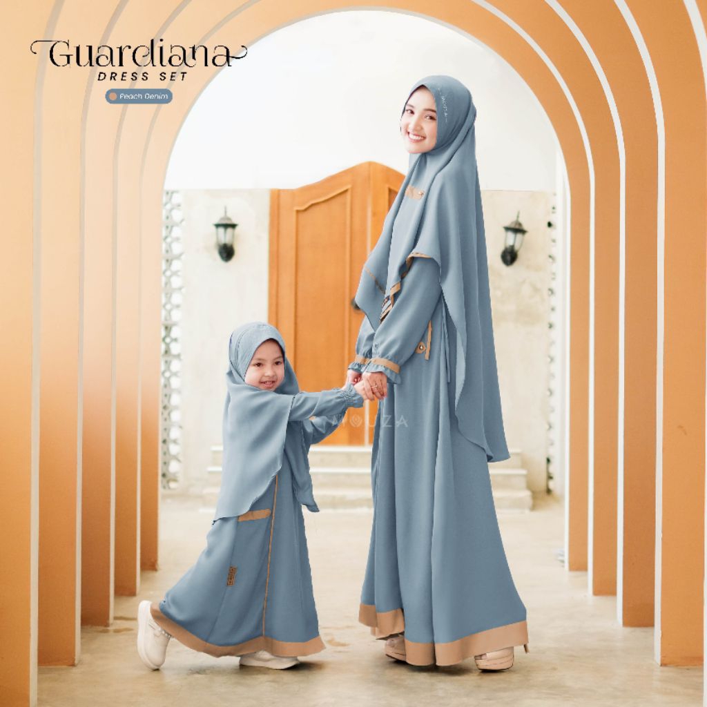 Guardiana Dress Set by Mouza, sarimbit Mouza