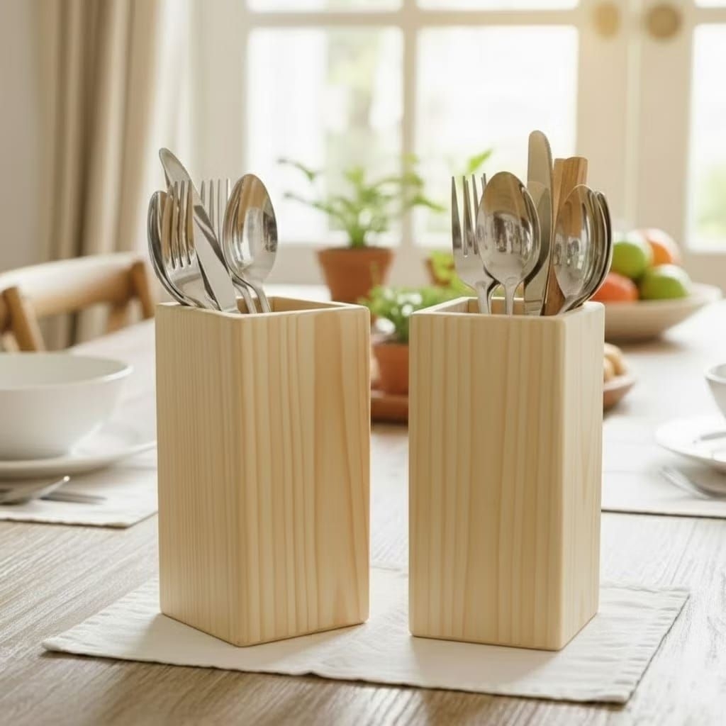 Kotak Pensil Kayu/ Tempat Sutil Kayu / Tempat Pensil / Kotak Serbaguna