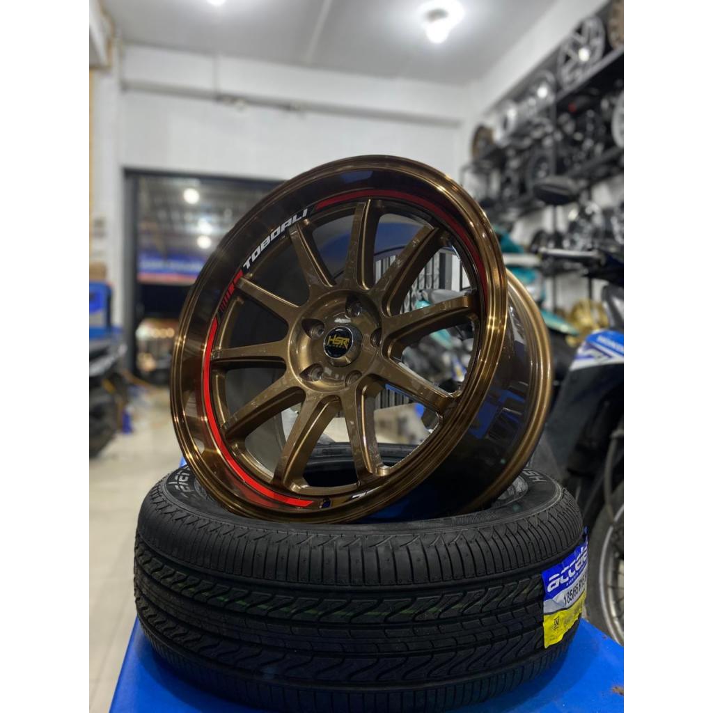 velg racing ring 17 baut 5 merk HSR type TOBOALI untuk mobil innova rush terios x-pander Luxio, Taru