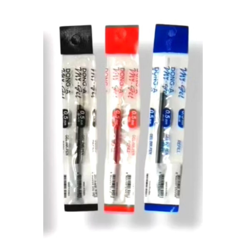 1pc Refill Pulpen Gel My Gel (Hitam/Biru/Merah)