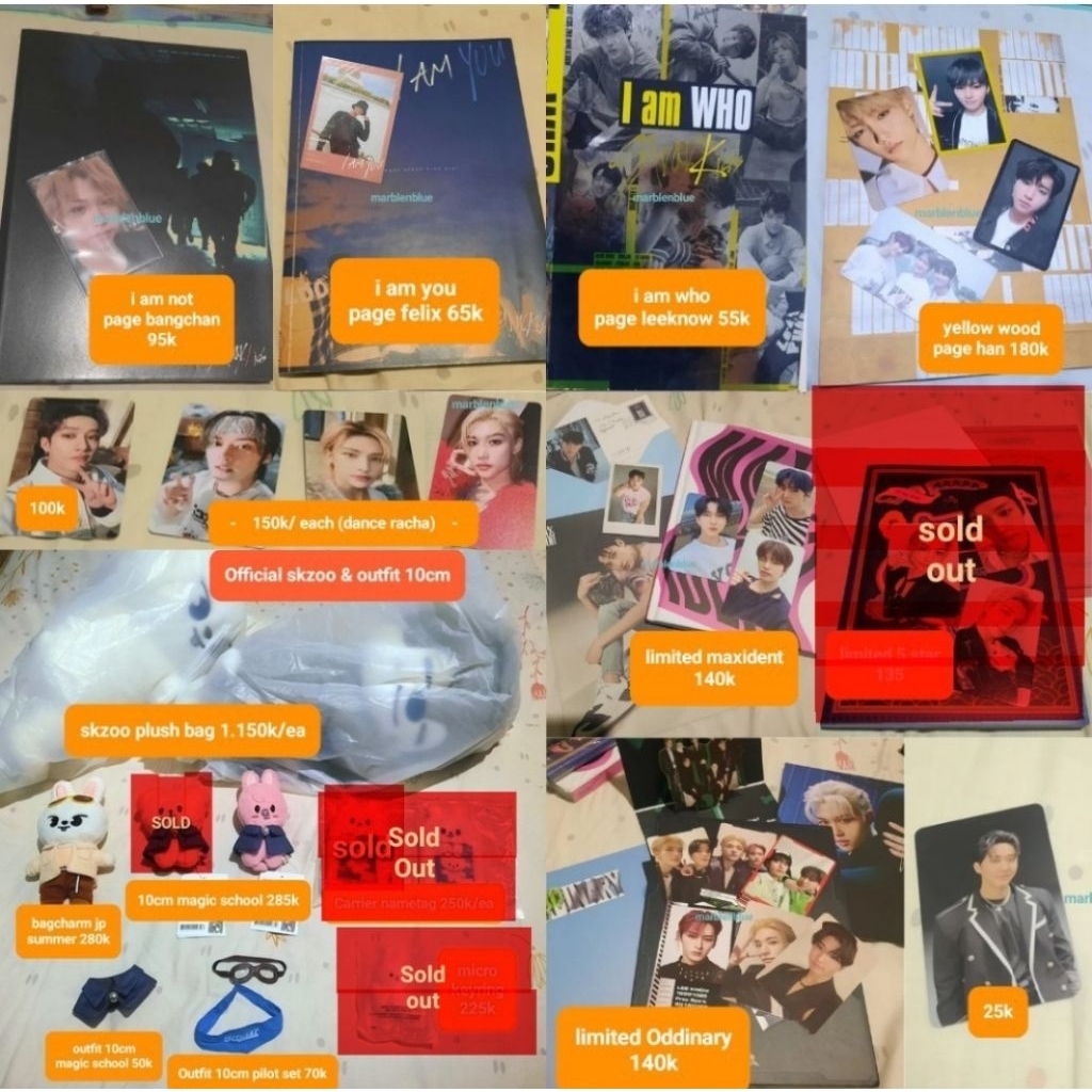 (Ready stock) Skzoo outfit & album set + pc Official Stray Kids