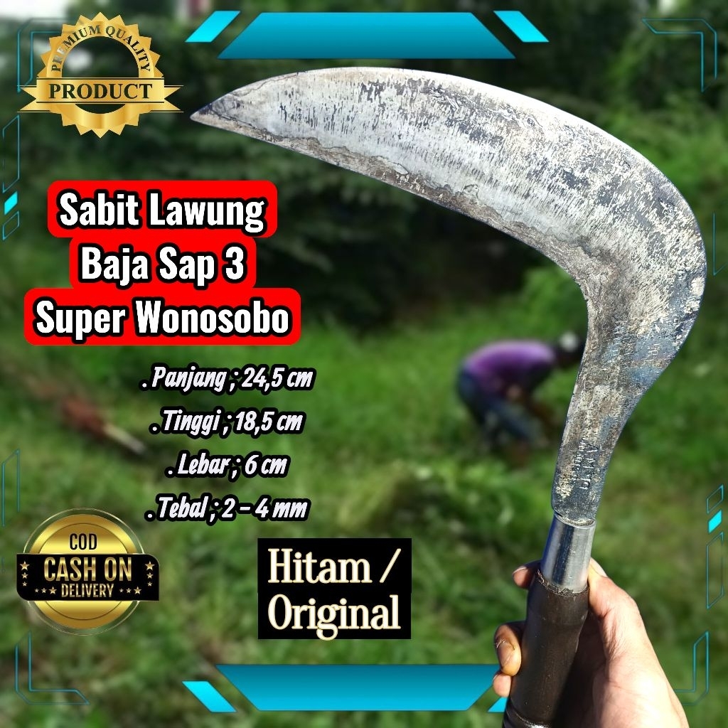 Sabit Arit Pengaritan Model Lawung Baja Selap Isen 3 Lapis Super AM19 Wonosobo