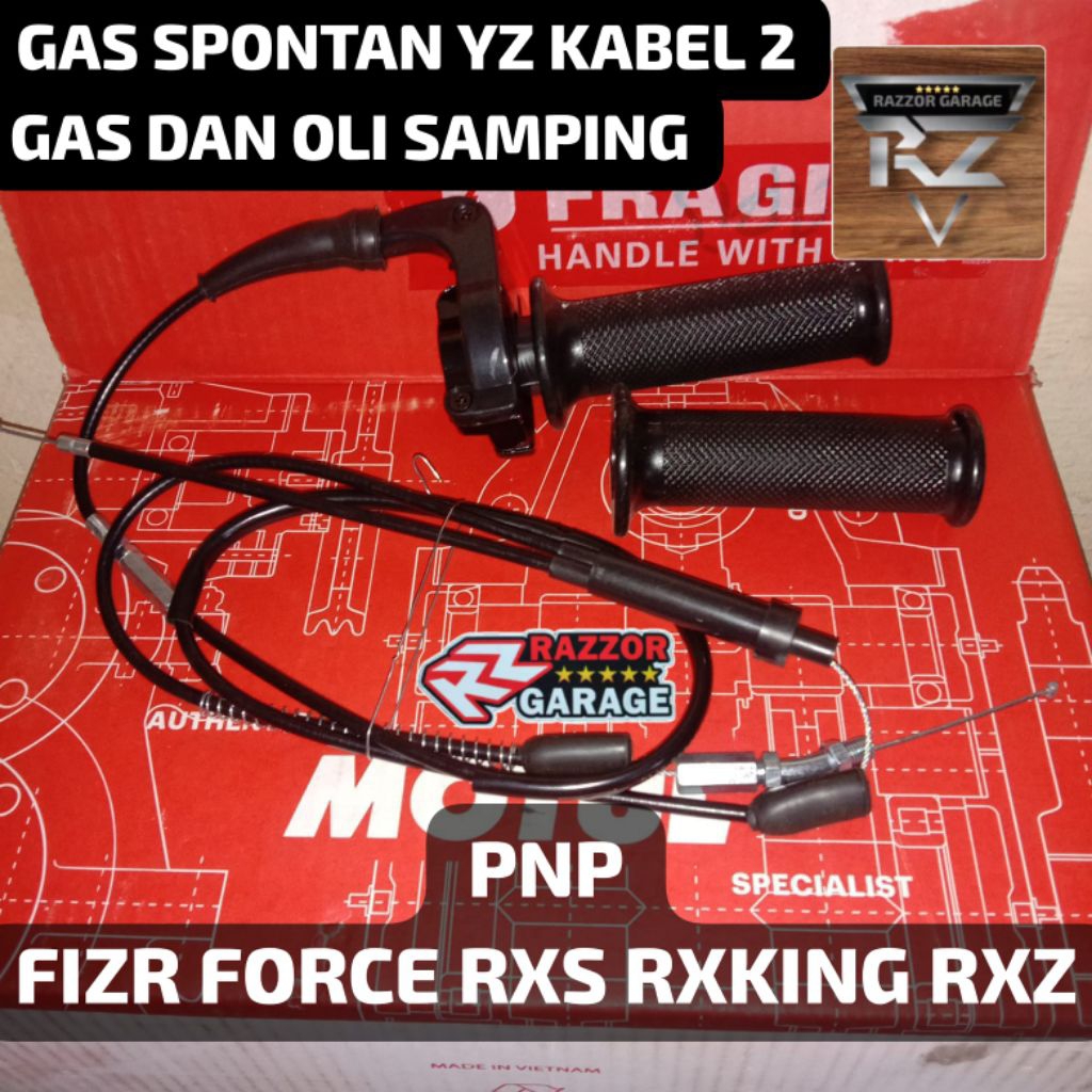 GAS SPONTAN YZ PNP RXK FIZR KABEL 2 GAS DAN OLI SAMPING BERKUALITAS