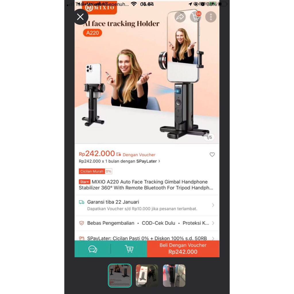 tripod handphone mixio