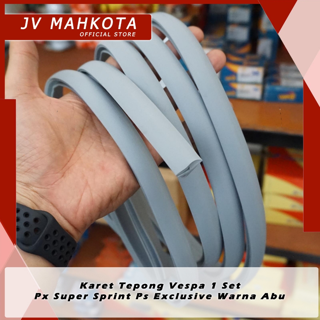 Karet Tepong Vespa 1 Set Px Super Sprint Ps Exclusive Warna Abu-Abu