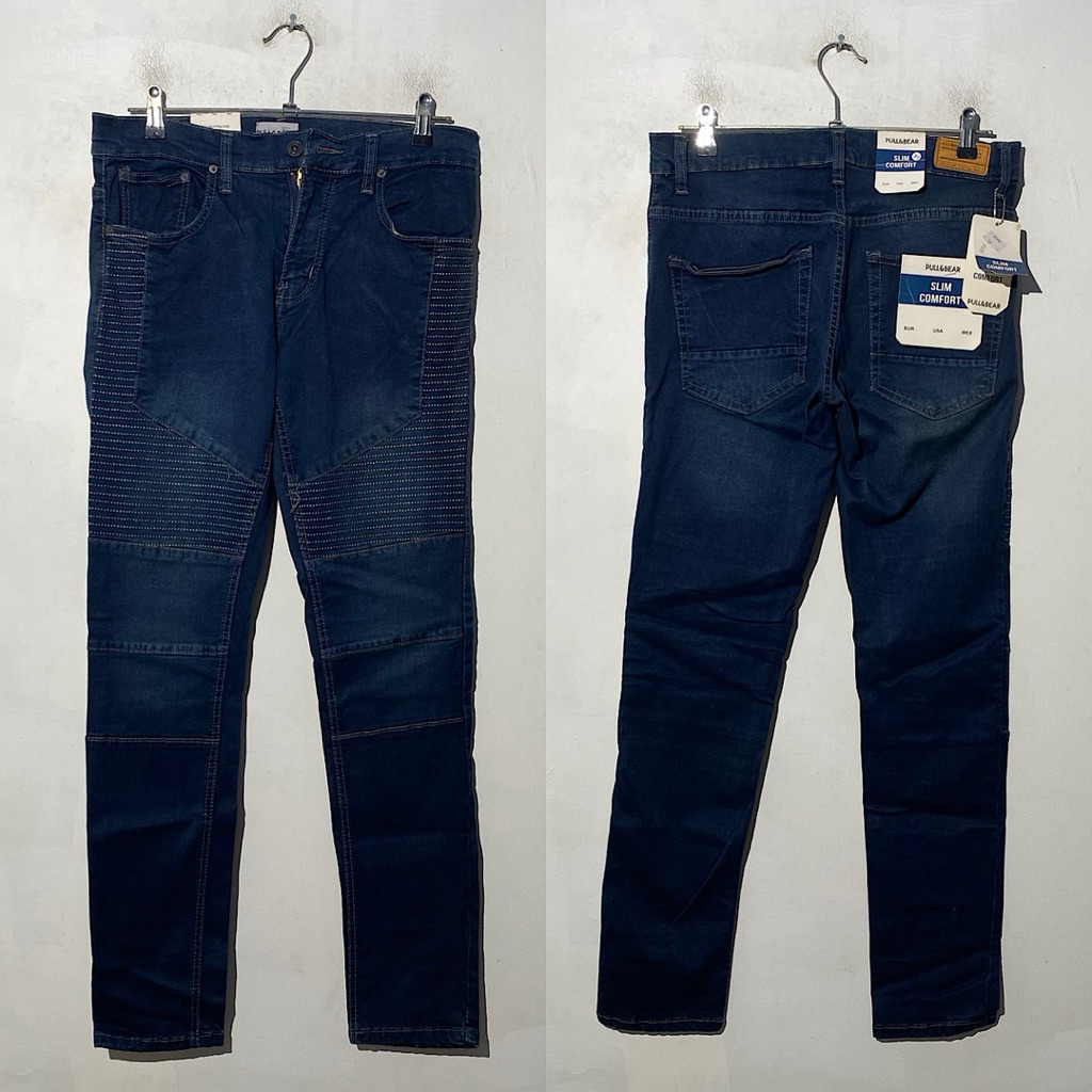 PULL&BEAR CELANA SLIM COMFORT EVOLUTION STRETCH DENIM BARU