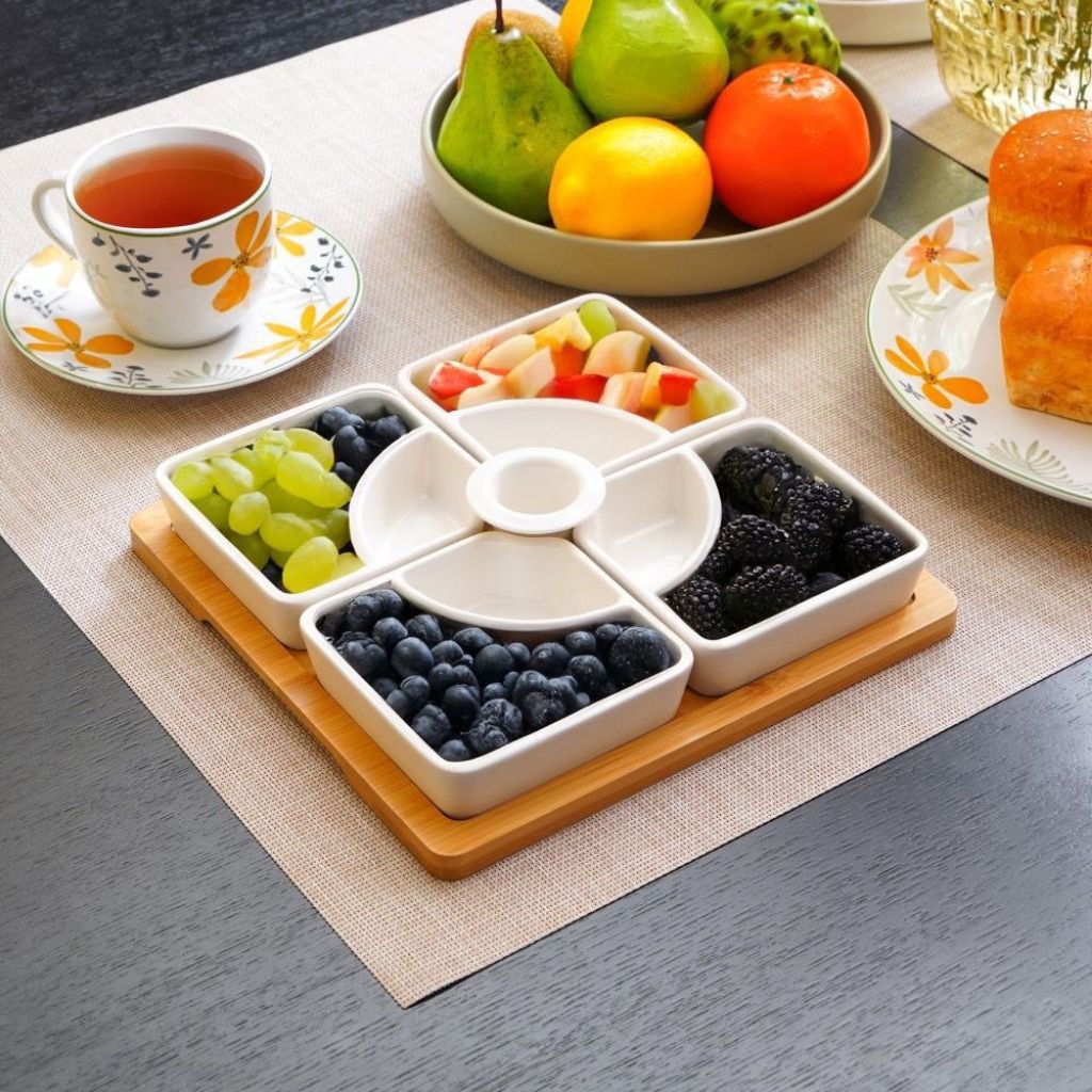 [INFORMA] WADAH SAJI BAHAN PORCELAIN DENGAN NAMPAN