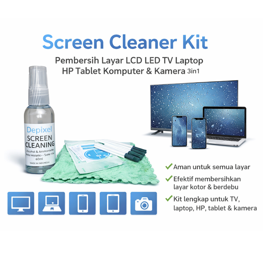 Cara Menggunakan Pembersih Layar LCD 3in1 HP untuk Bersihkan Layar Laptop