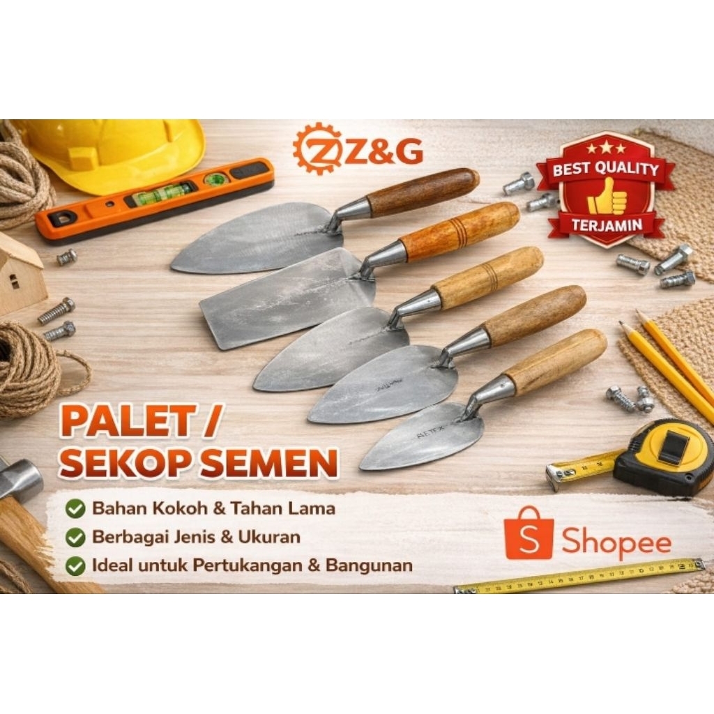 cetok semen kecil, cetok tanggung, cetok besar, cetok kotak, cetok bulat