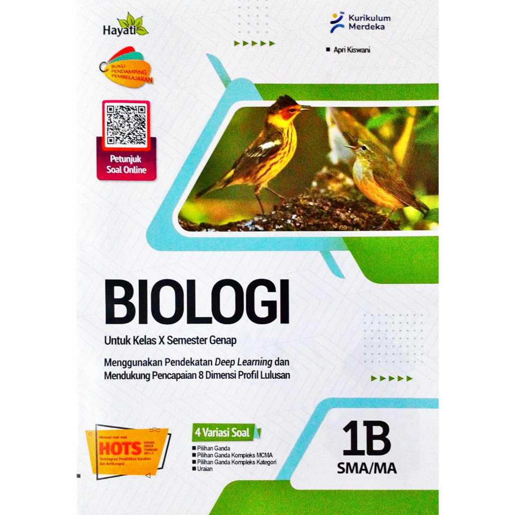 LKS SMA Hayati Biologi Kelas 10 Semester 2 Genap Tahun Ajaran 2025-2026 / Buku ini disertai Kunci Ja
