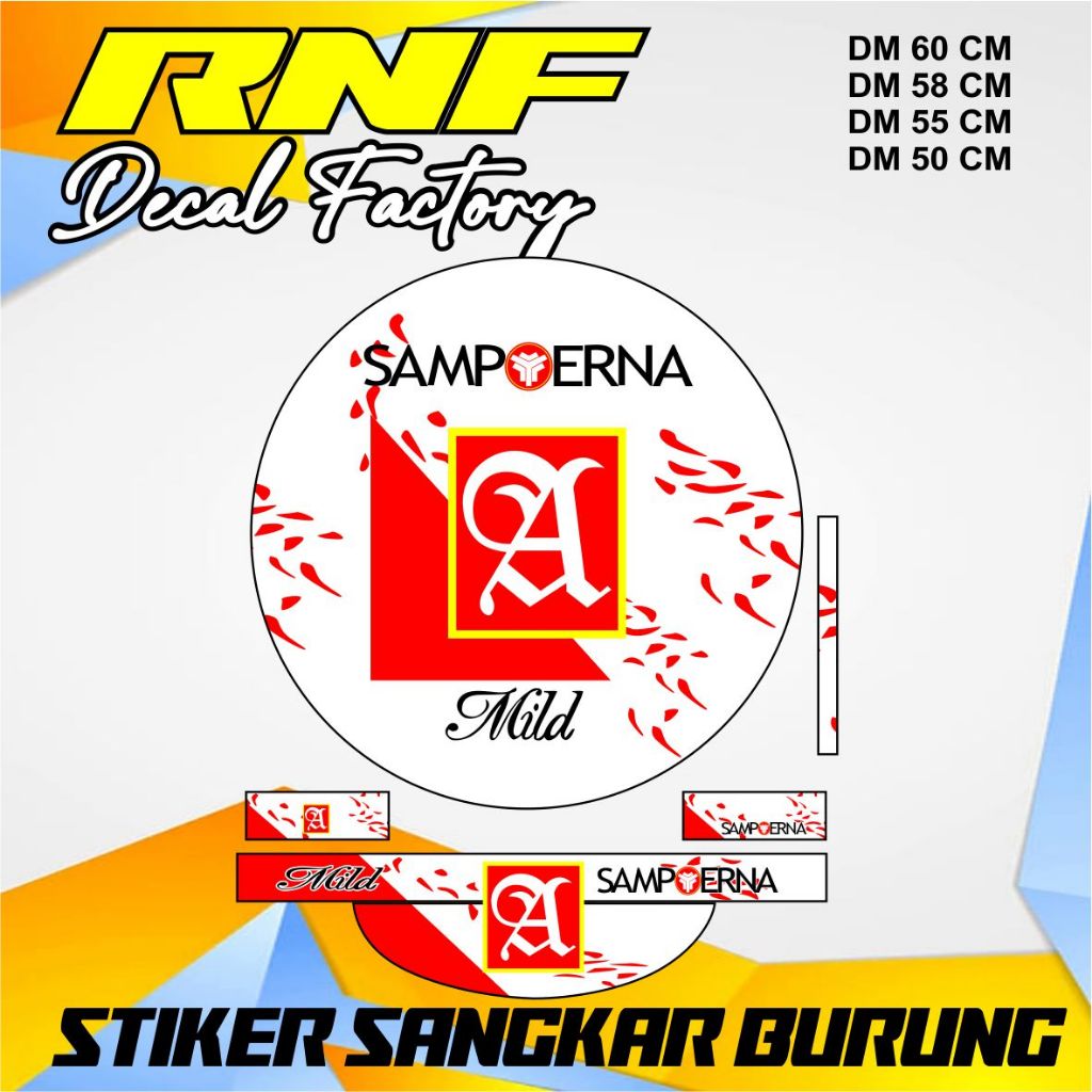 Decal stiker sangkar murai keren bisa COD