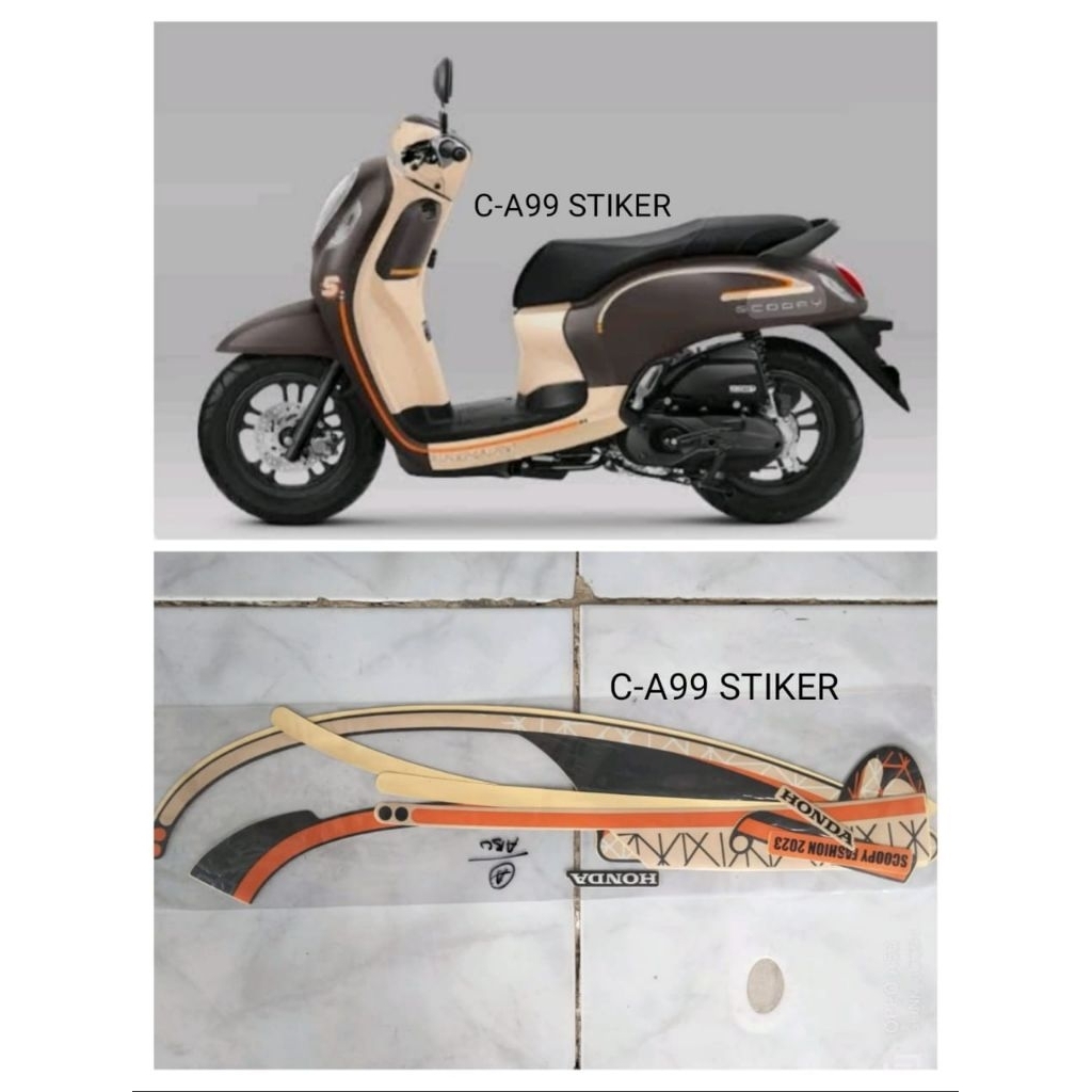 striping original Scoopy 2021/22/23 creem
