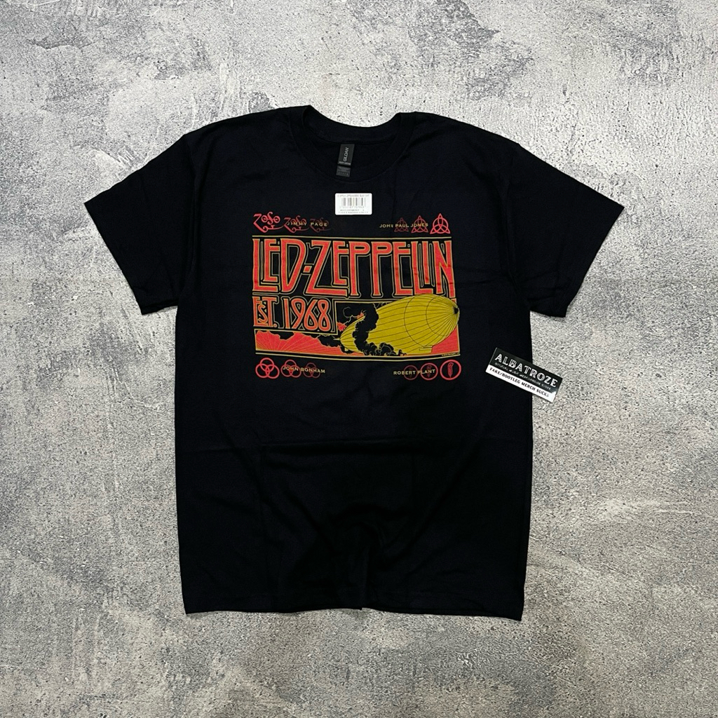 T-SHIRT / KAOS BAND OFFICIAL LED ZEPPELIN - ZEPPELIN & SMOKE