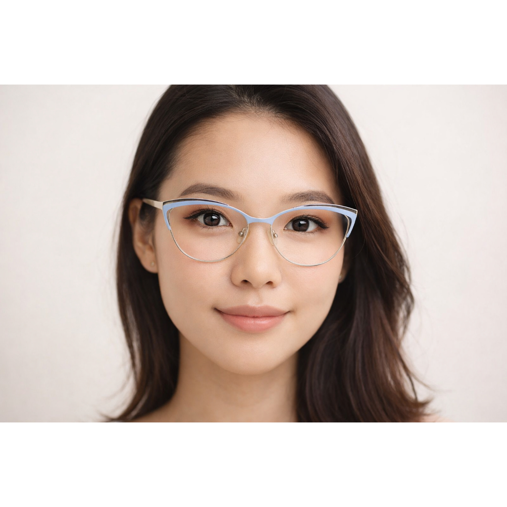 Optik Cahaya Truevue / Frame Cat eye / anti radiasi / anti uv / ( PAKET FRAME+LENSA) / kacamata minu