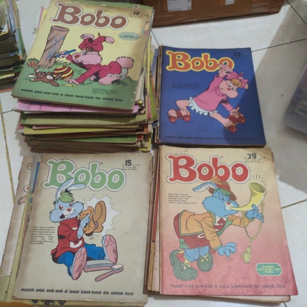 Majalah anak Bobo Lawas 1970-1980an langka original