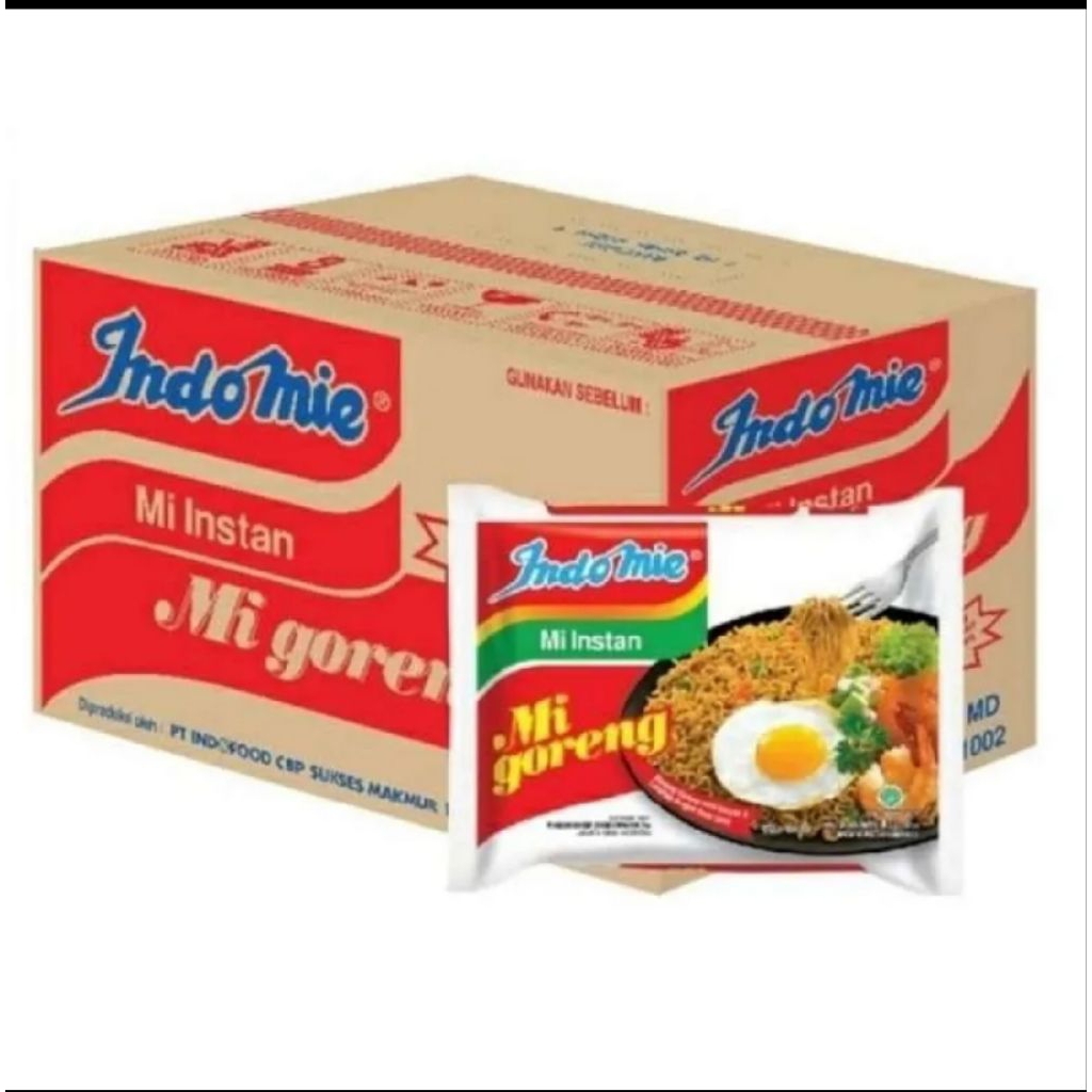 Indomie goreng 1 dus indomie karton