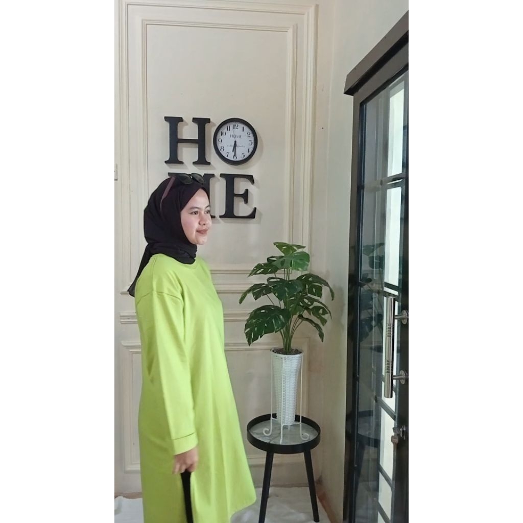kaos wanita lengan panjang, kaos gamis, kaos kekinian