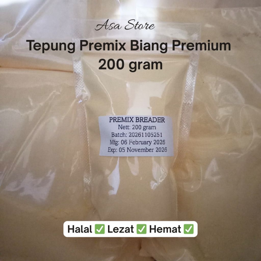 Tepung Premix Biang Fried Chicken Premium 200 gram | Tepung Biang Serbaguna Gurih Crispy Beraroma Wa