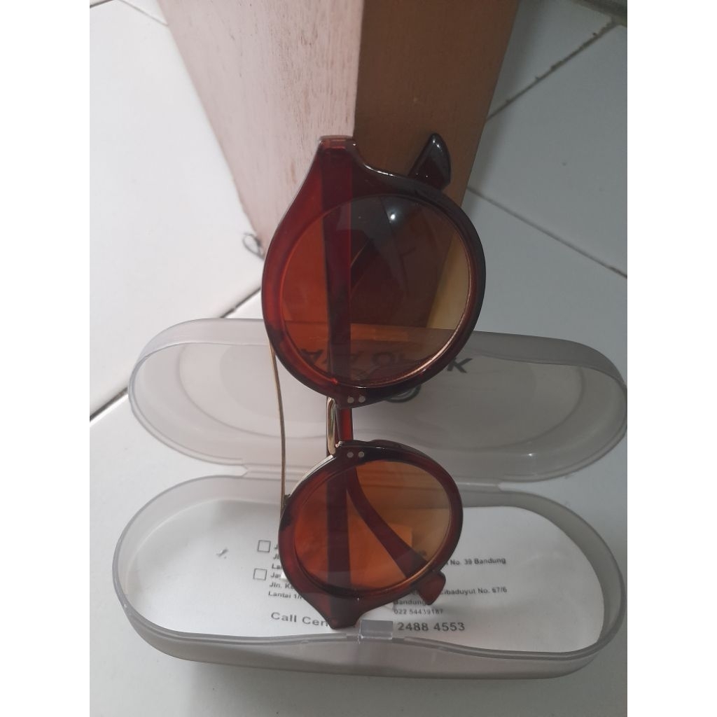 second kacamata bulat fashion gaya gayaan