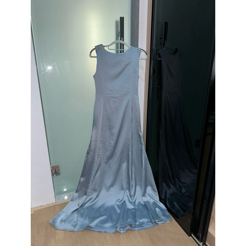 Link Carousel Dress Biru Bridesmaid