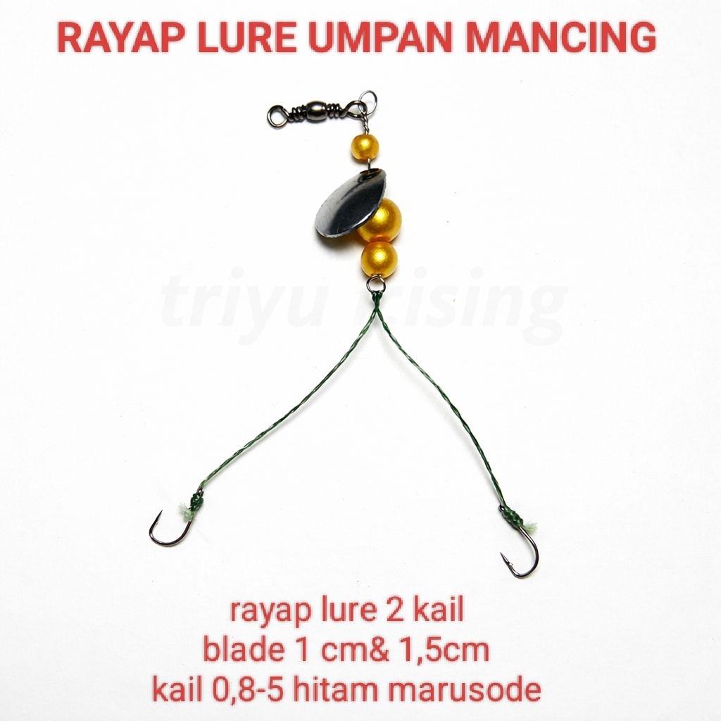 RAYAP LURE UMPAN MANCING CASTING blade 1 cm  target ikan kecil wader gabus kecil nila mujair dll