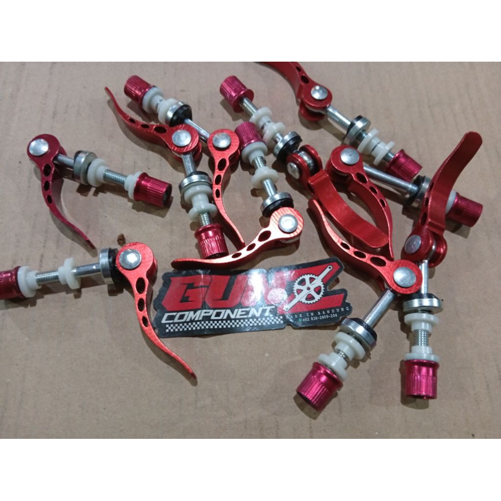 qr seat cleam bmx anodize merah