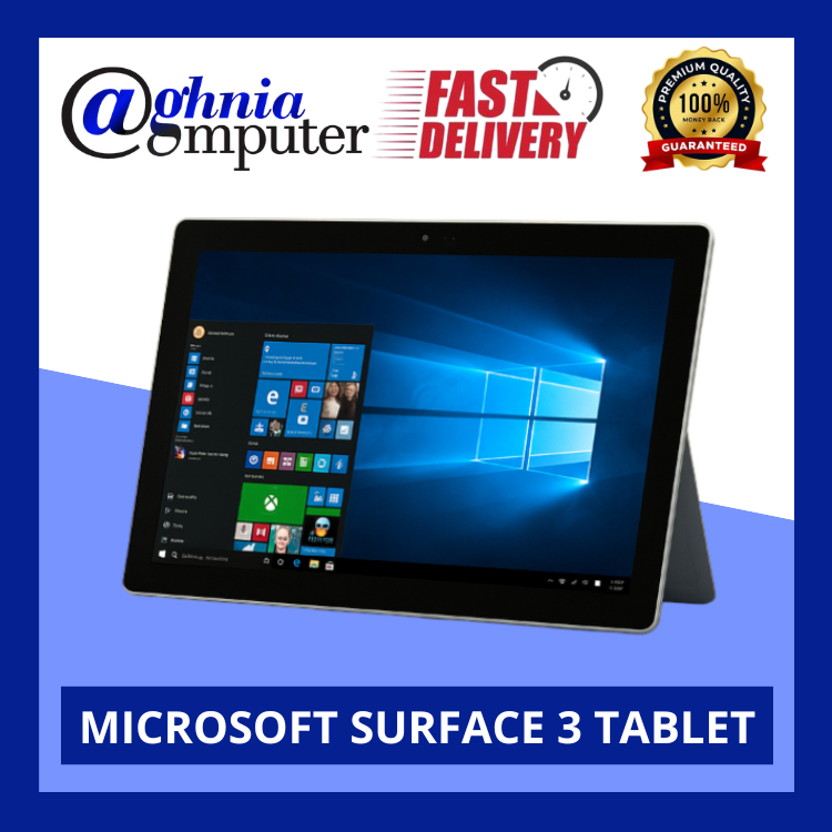 Microsoft Surface 3 Tablet Windows 10 Intel Atom X7 4/64GB Second Bergaransi