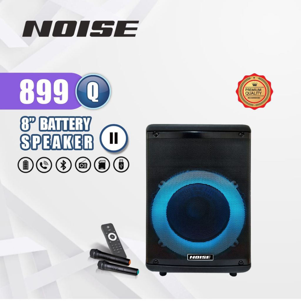 PORTABEL SPEAKER WIRELESS NOISE 899 Q8 UKURAN SPEAKER 8"