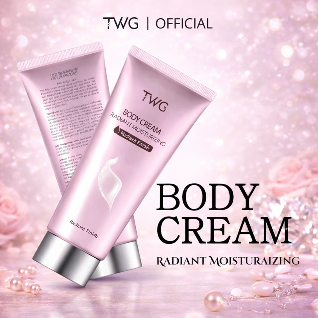 TWG PEMUTIH BADAN INSTANT LOTION TUBUH WHITENING BODY CREAM  MENCERAHKAN WARNA KULIT/PELEMBAP KULIT