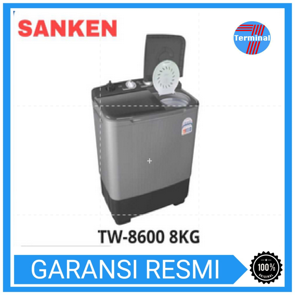 Mesin Cuci 2 Tabung SANKEN TW-9110 / TW-8663 / TW-8827 / TW-8600