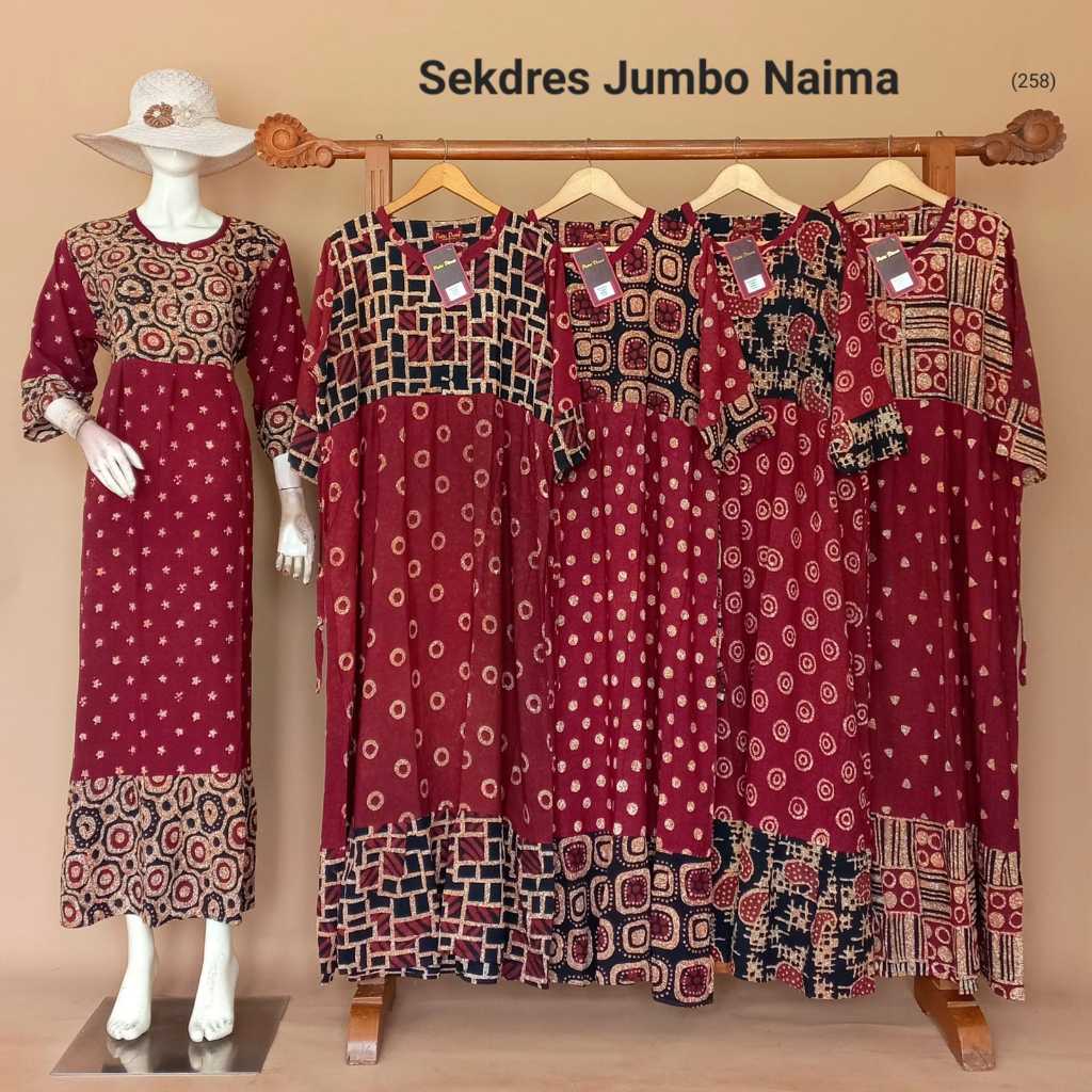 Sekdres Jumbo Naima By Putri Diana Busui Resleting Bahan Rayon Halus Terbaru Terlaris Asli Pekalonga