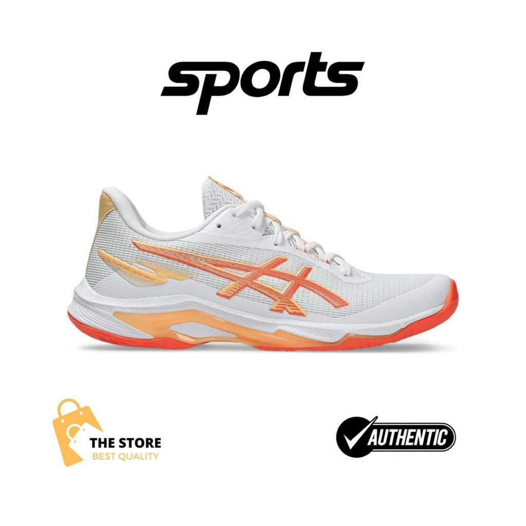 Asics Netburner Ballistic FF 4 White/Vivid Coral