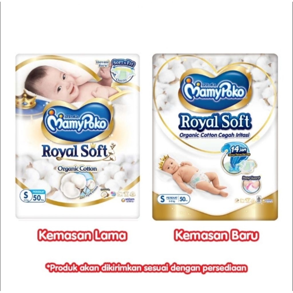 Popok Tape MamyPoko Royal Soft S 50